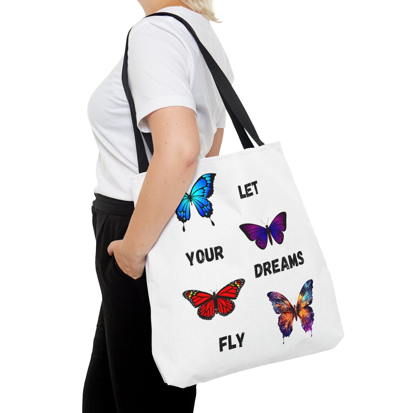 Bags Large Butterfly Tote Bag