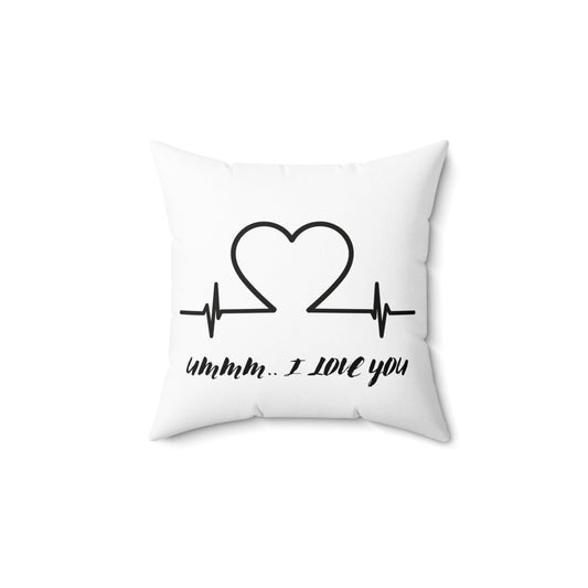 Home Decor 14" × 14" I Love You Square Pillow