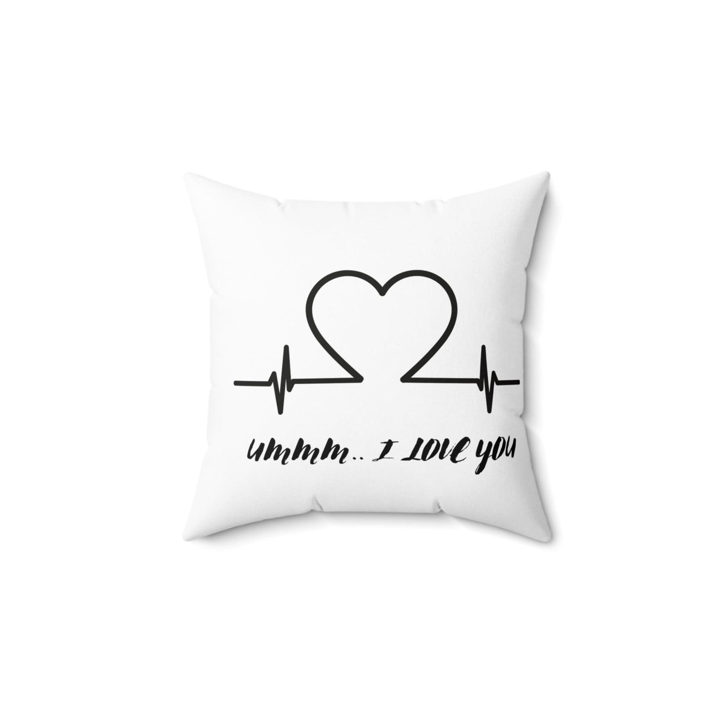 Home Decor 14" × 14" I Love You Square Pillow