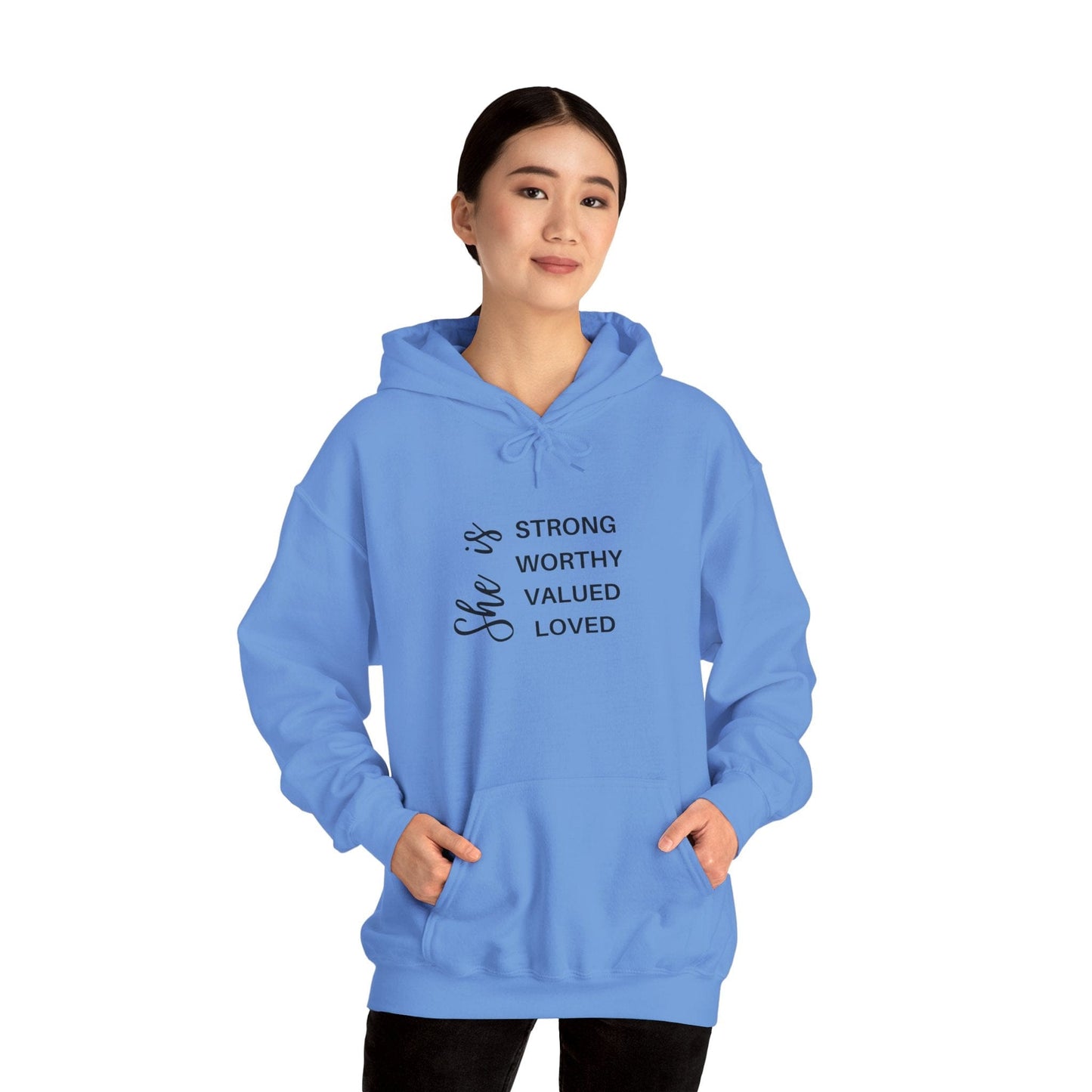 Hoodie Carolina Blue / S She Is Empowering Hoodie