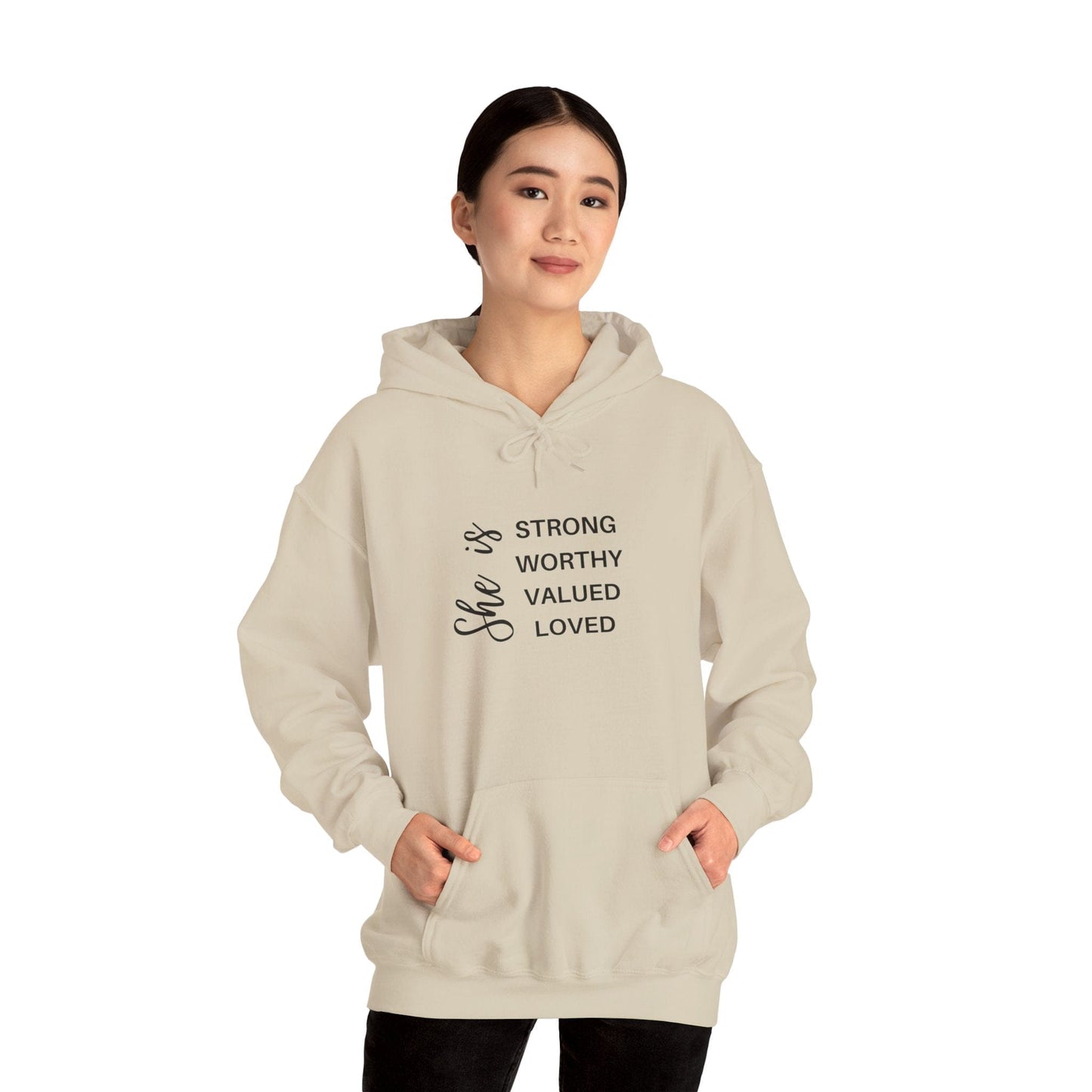Hoodie Sand / S She Is Empowering Hoodie
