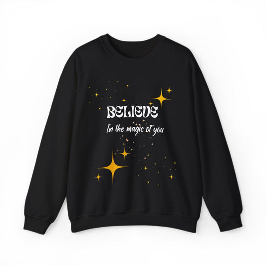 Sweatshirt S / Black Believe Crewneck Sweatshirt