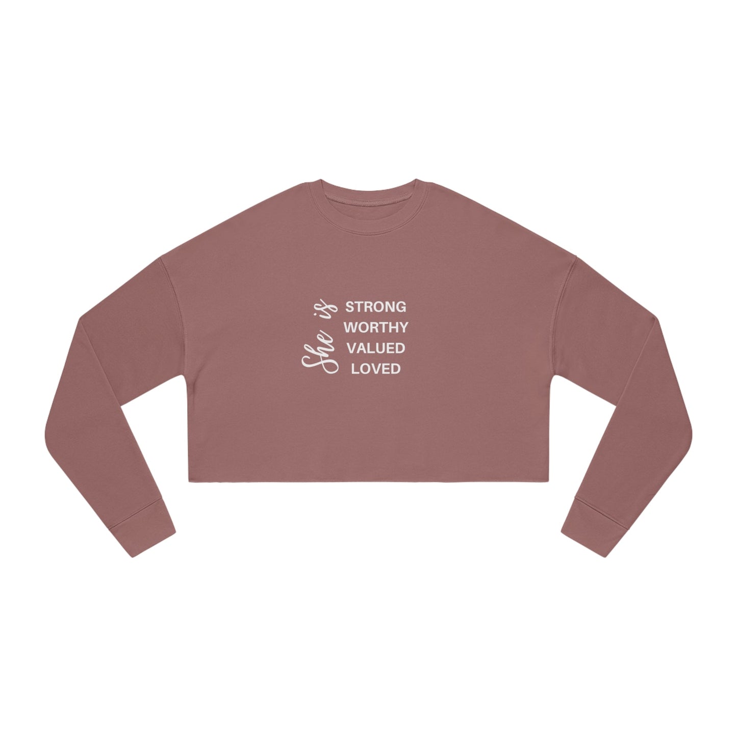 Sweatshirt She Is Women's Cropped Sweatshirt