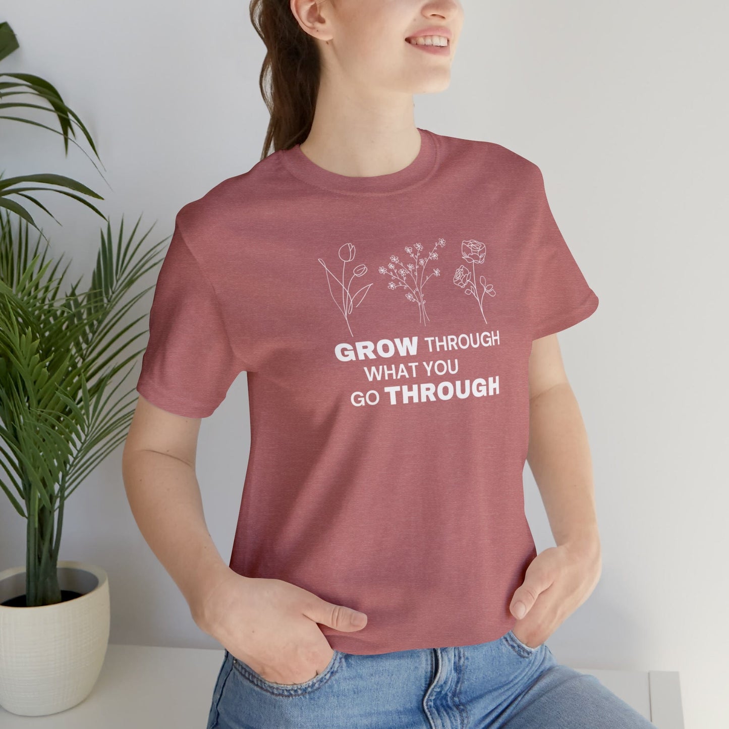T-Shirt Heather Mauve / S Women’s Wild Flower T-shirt