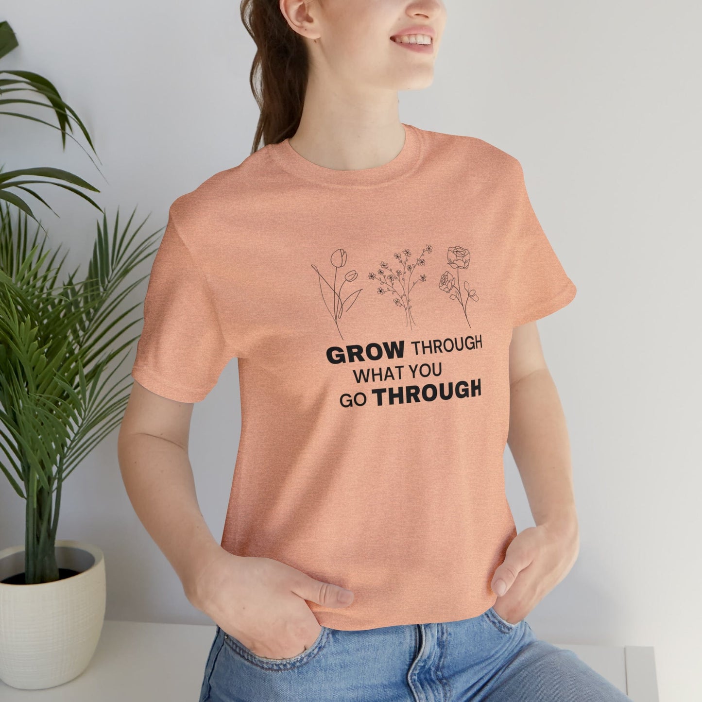 T-Shirt Heather Peach / S Women’s Wild Flower T-shirt