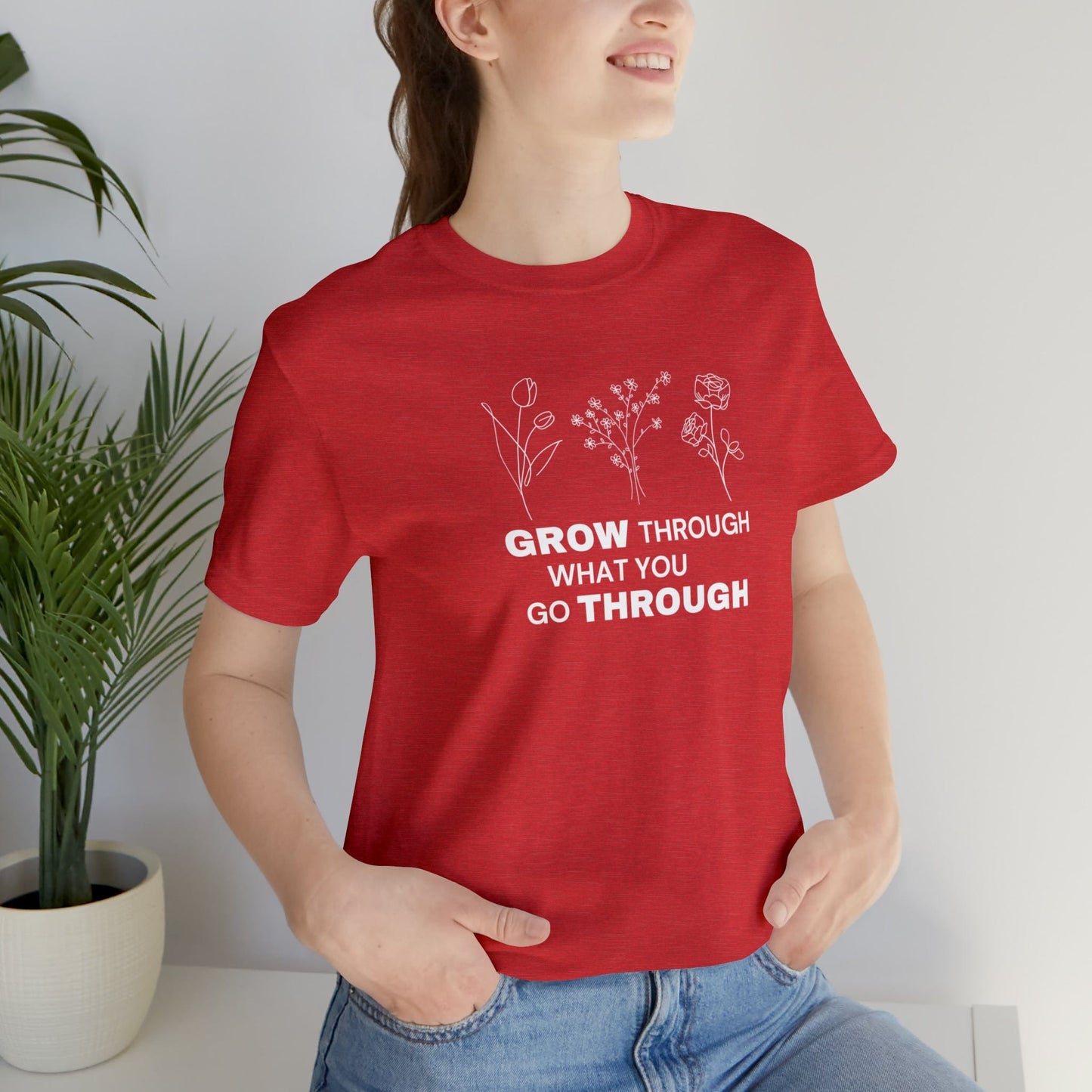 T-Shirt Heather Red / S Women’s Wild Flower T-shirt