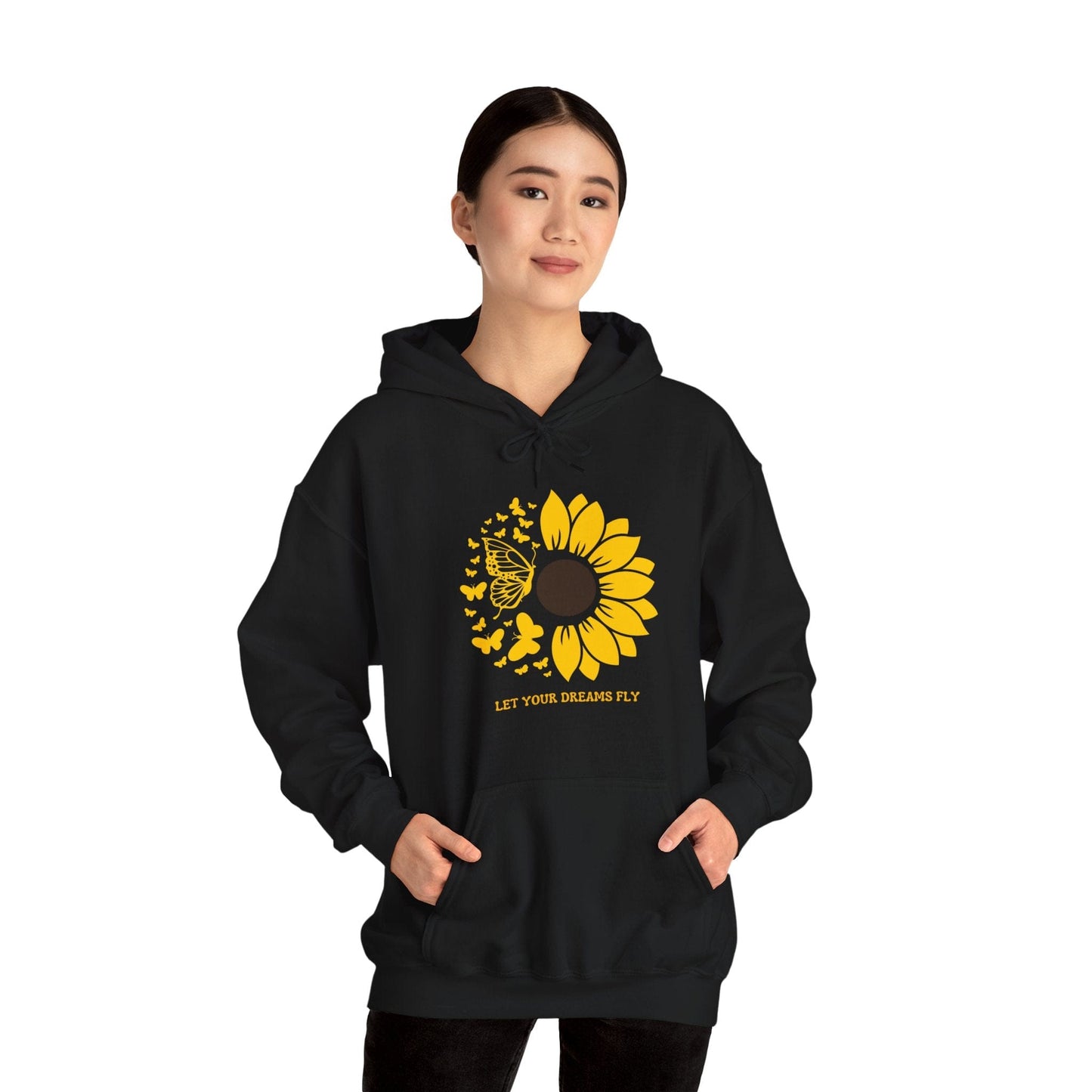 Hoodie Hoodie - Let Your Dreams Fly Sunflower