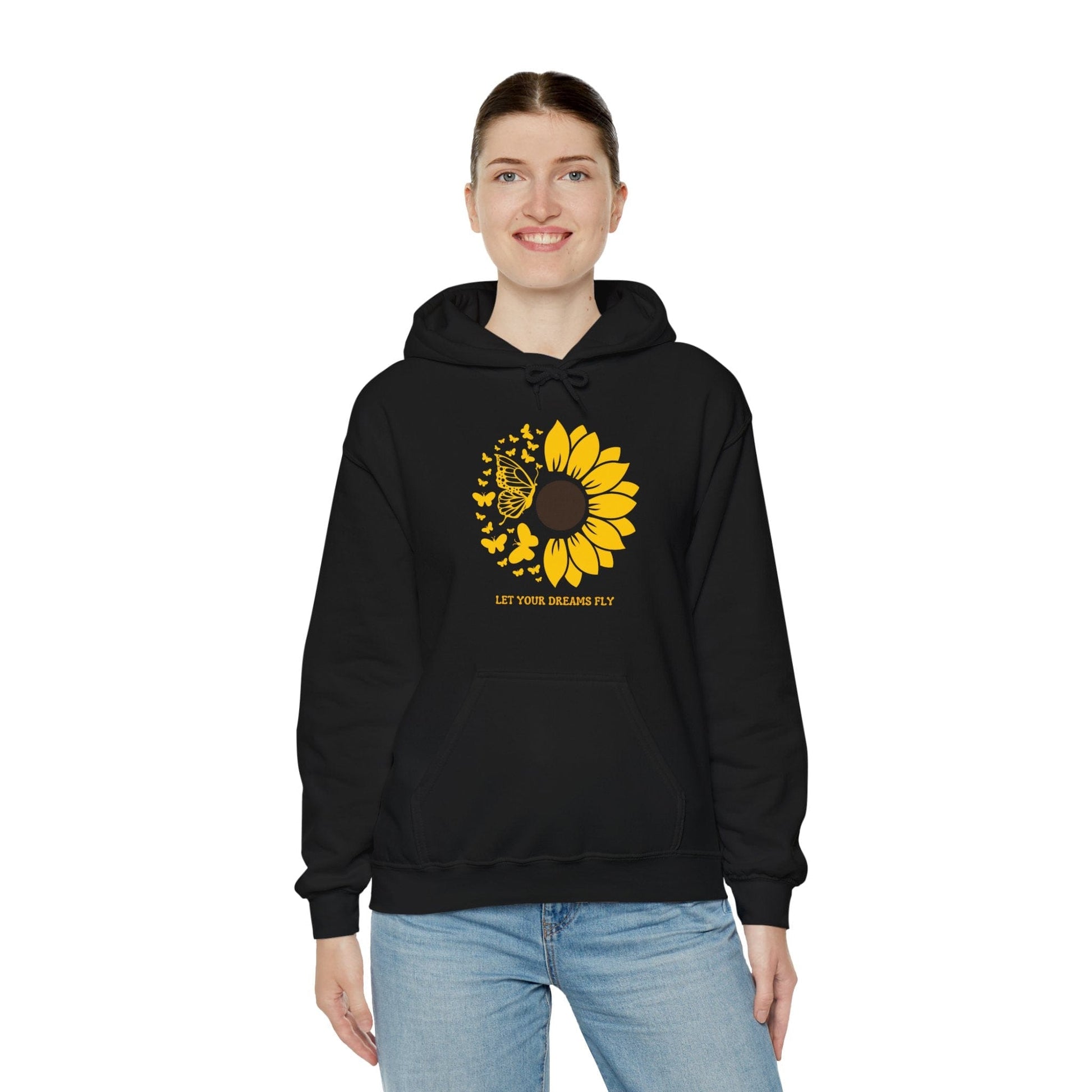 Hoodie Hoodie - Let Your Dreams Fly Sunflower