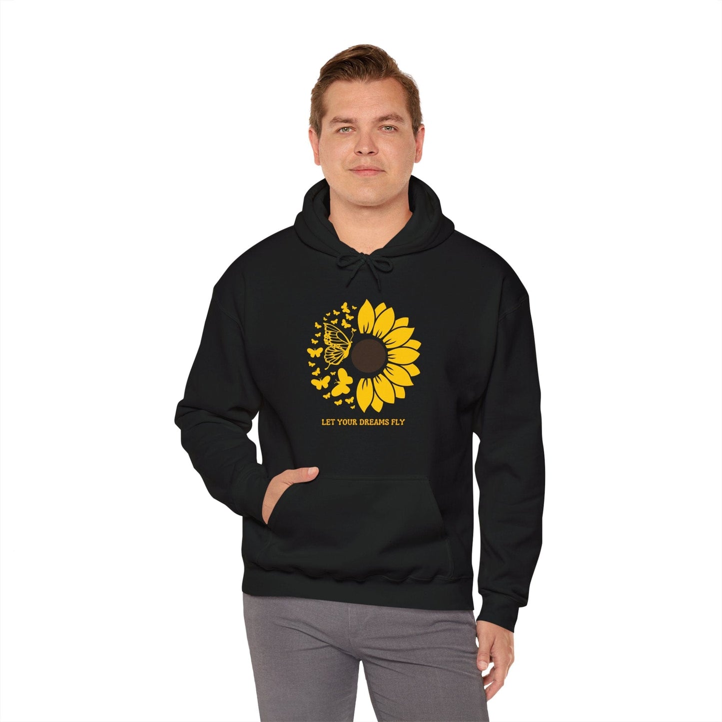 Hoodie Hoodie - Let Your Dreams Fly Sunflower