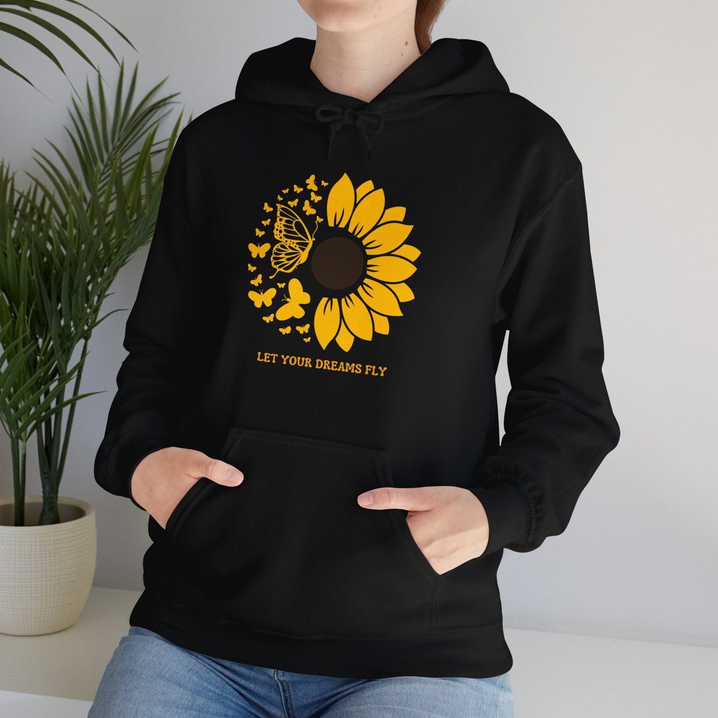 Hoodie Hoodie - Let Your Dreams Fly Sunflower