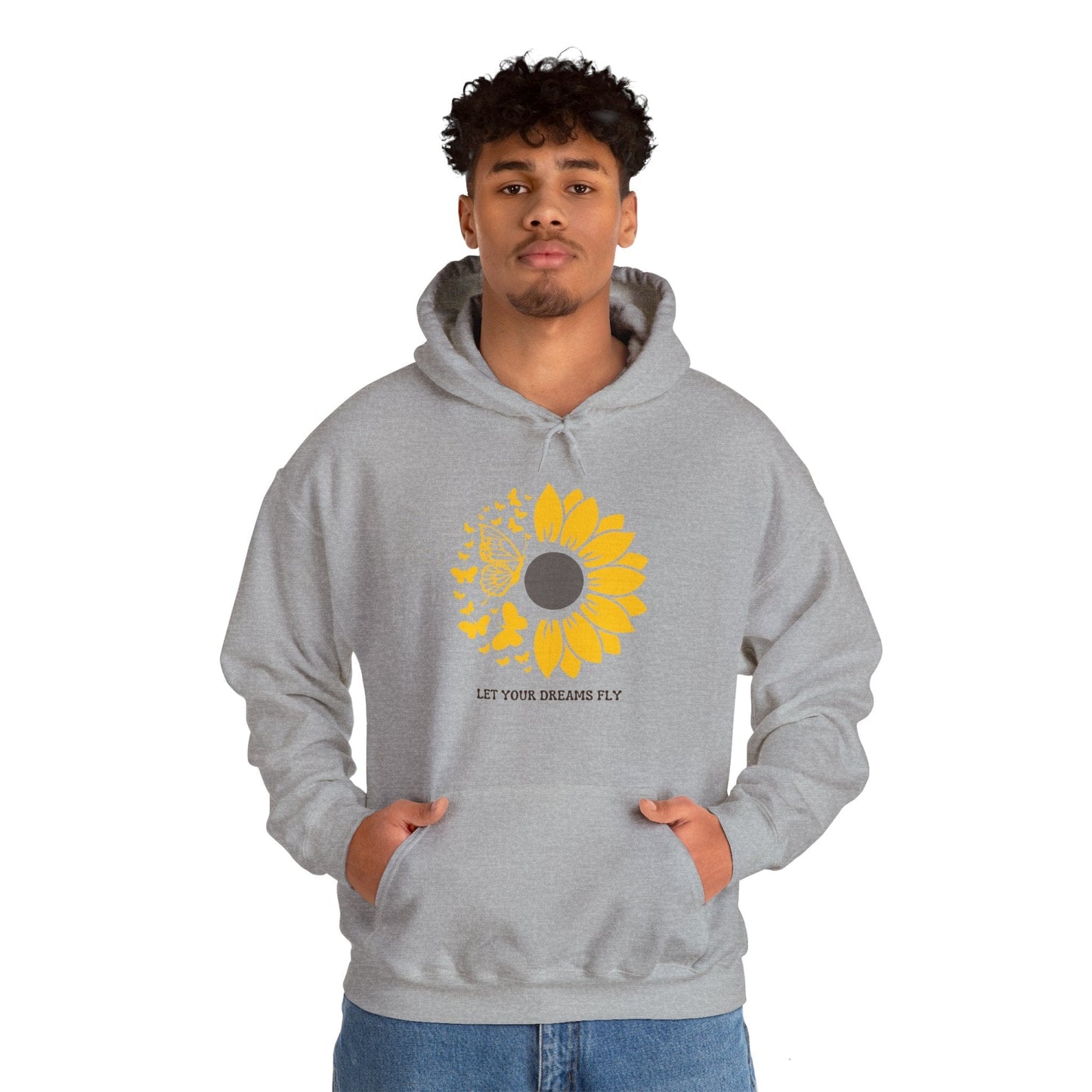 Hoodie Hoodie - Let Your Dreams Fly Sunflower