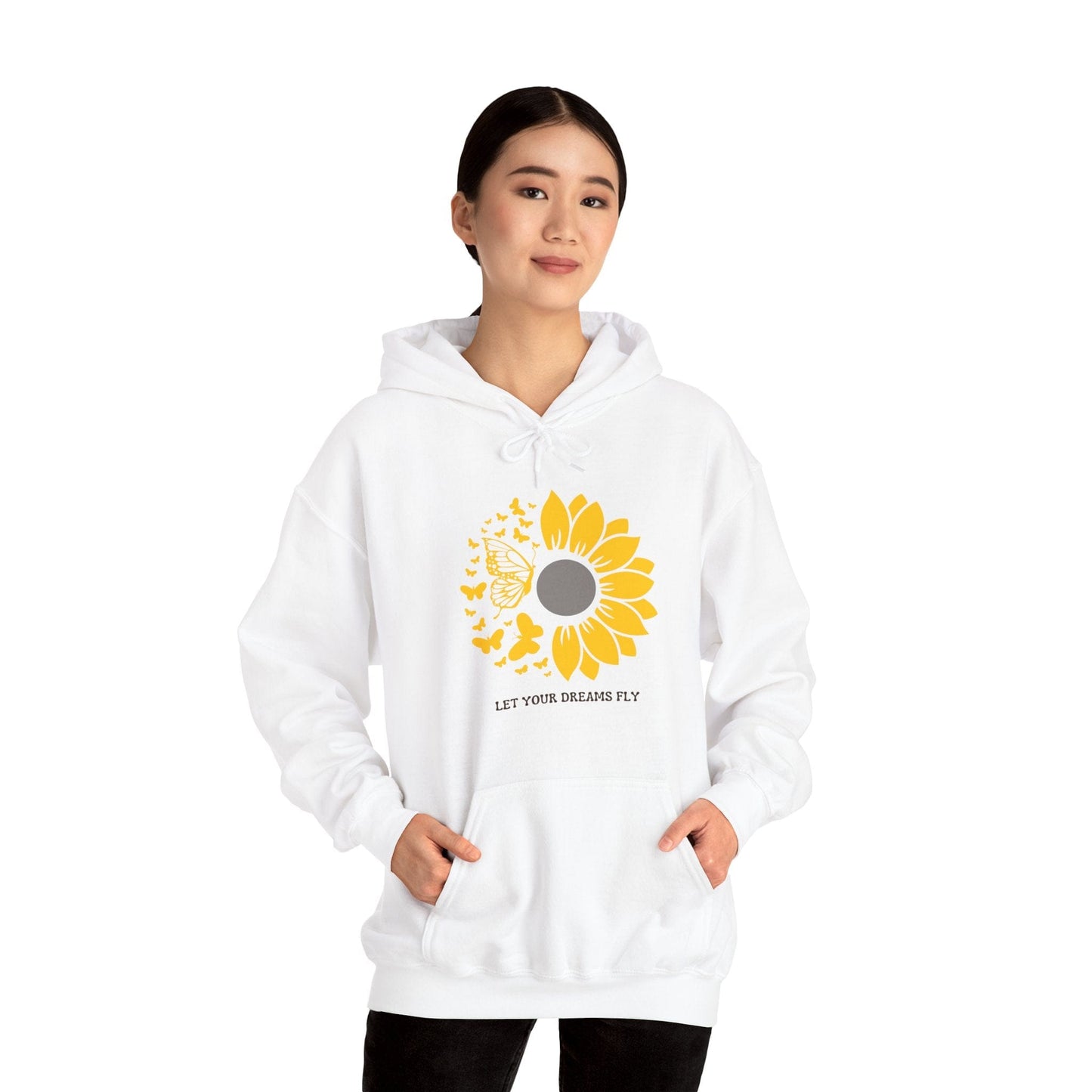 Hoodie Hoodie - Let Your Dreams Fly Sunflower