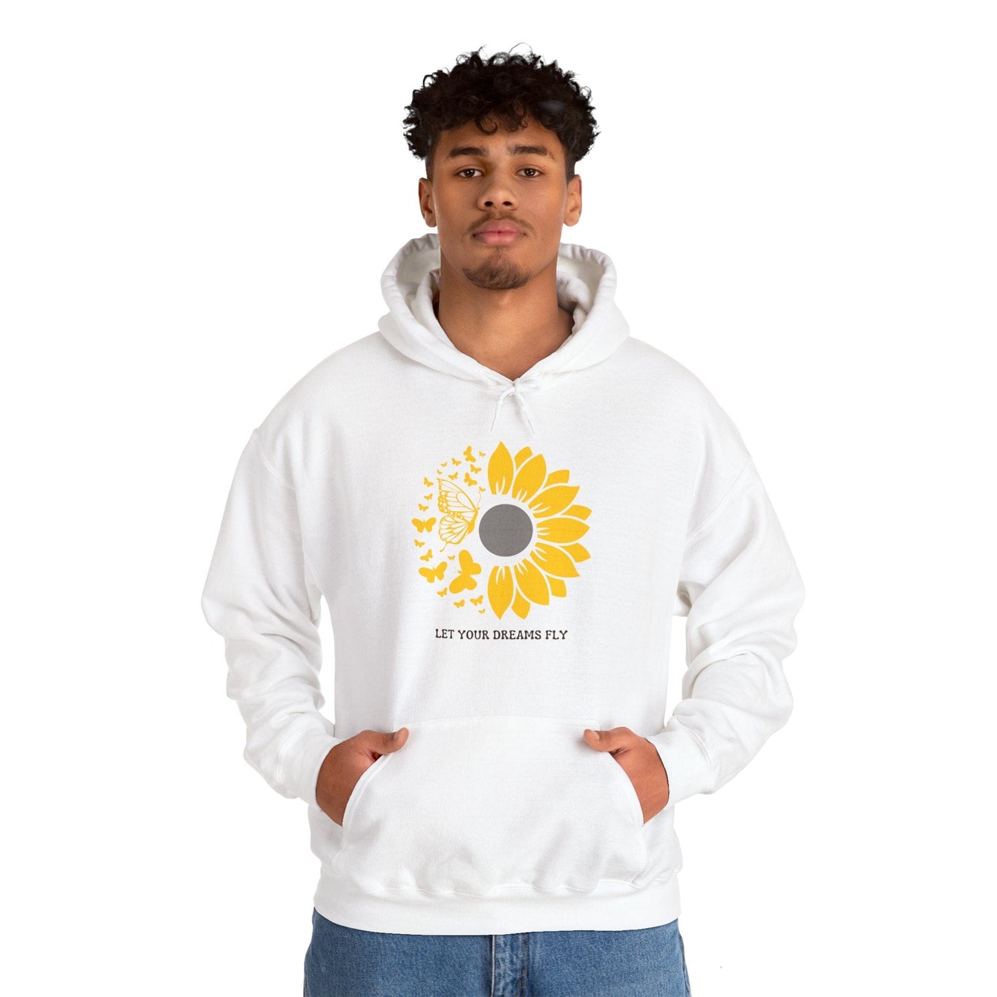 Hoodie Hoodie - Let Your Dreams Fly Sunflower