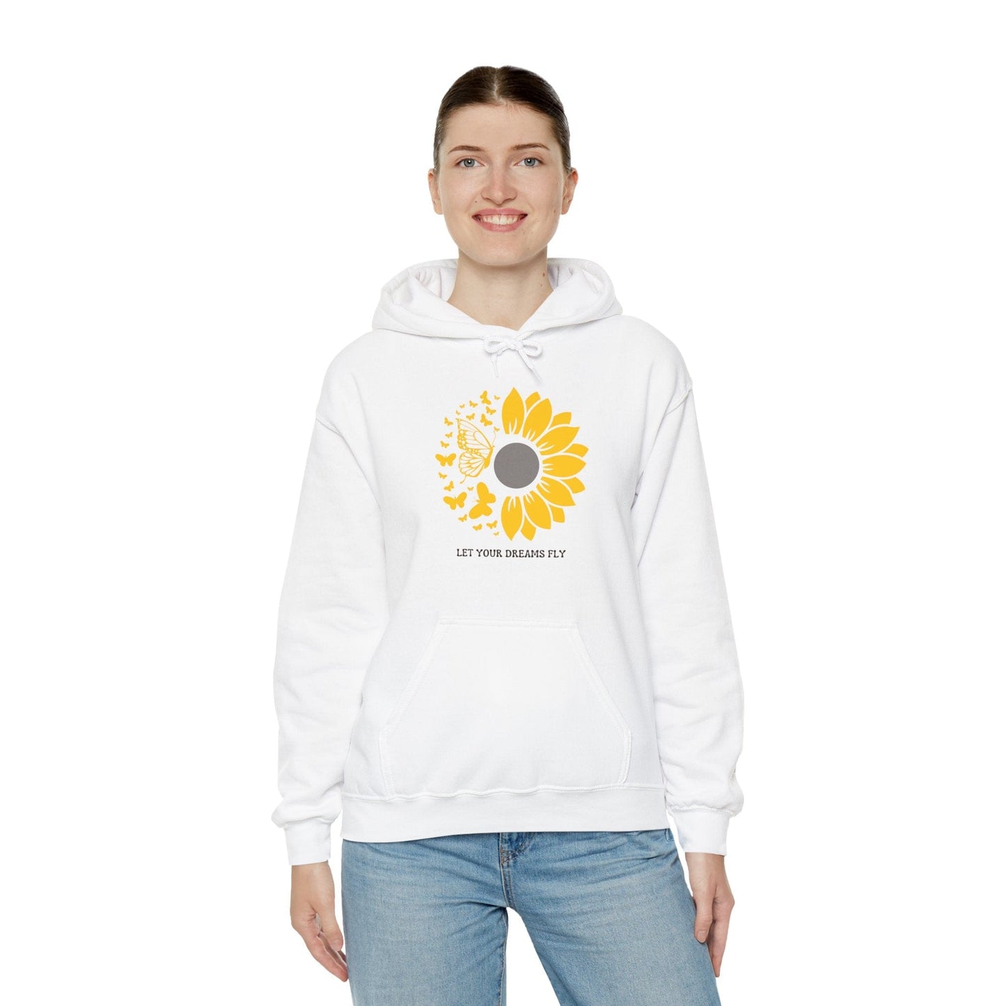 Hoodie Hoodie - Let Your Dreams Fly Sunflower