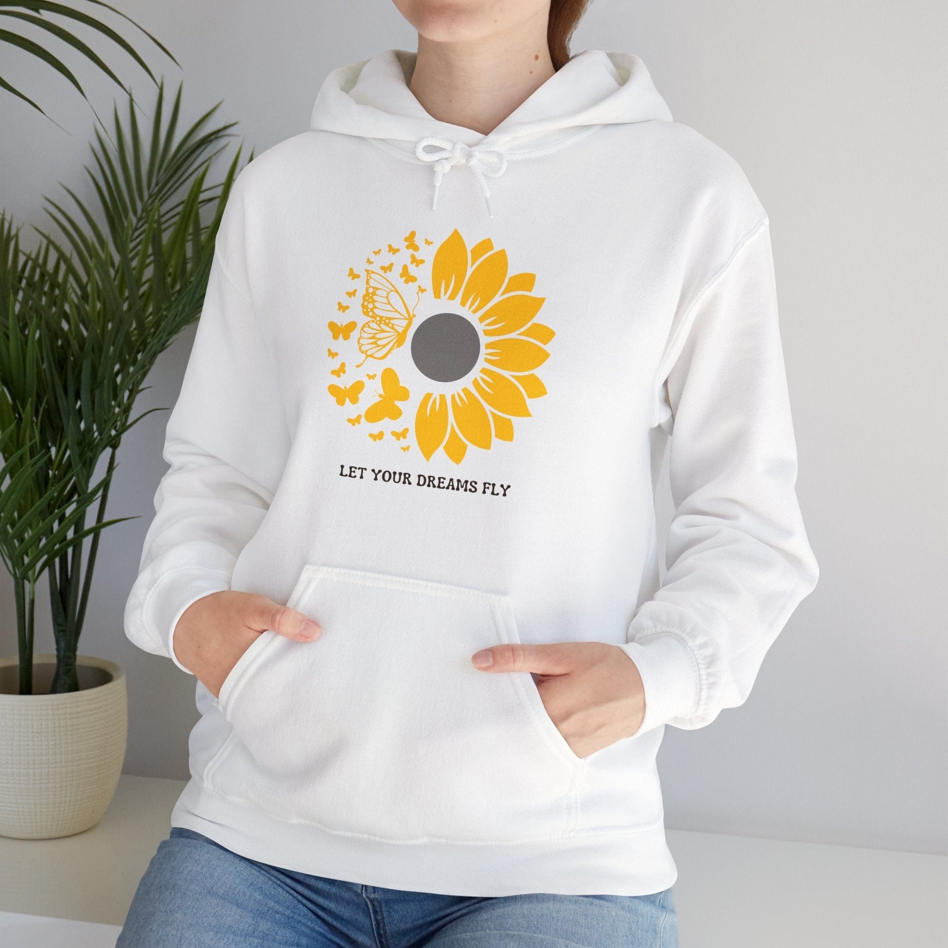 Hoodie Hoodie - Let Your Dreams Fly Sunflower