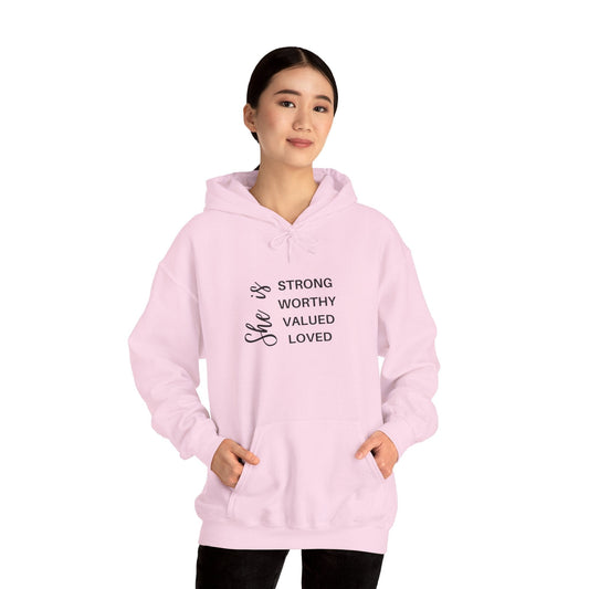 Hoodie Light Pink / S She Is Empowering Hoodie