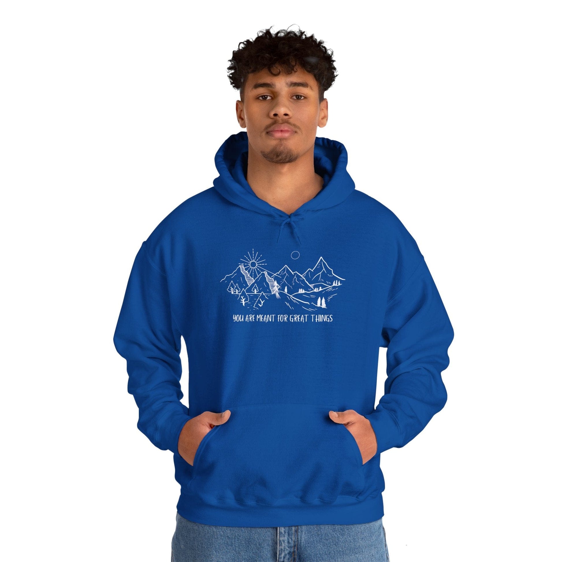 Hoodie Royal / S Mountain Dreamer Hoodie - You Are Meant for Great Things