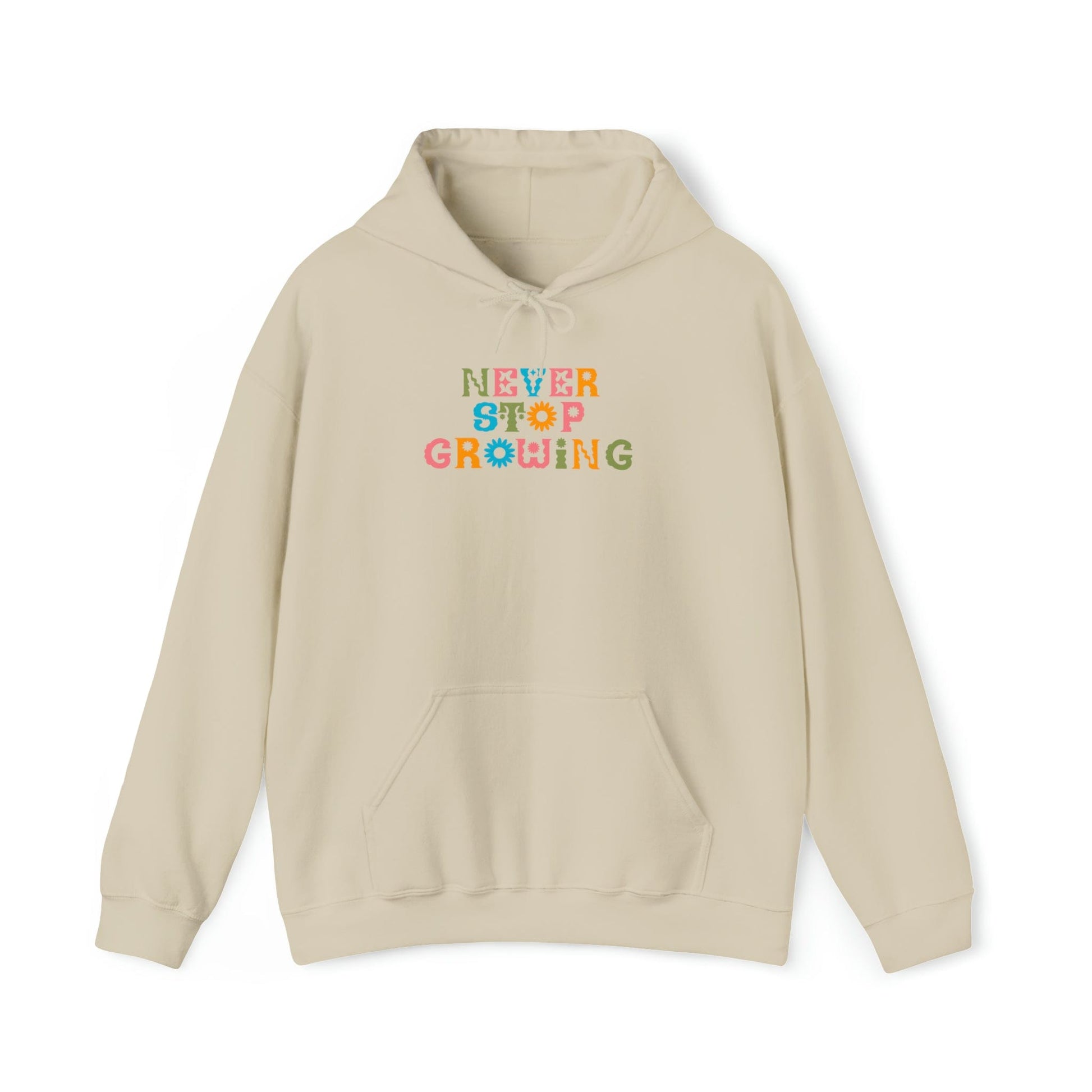 Hoodie Sand / S Never Stop Growing Hoodie