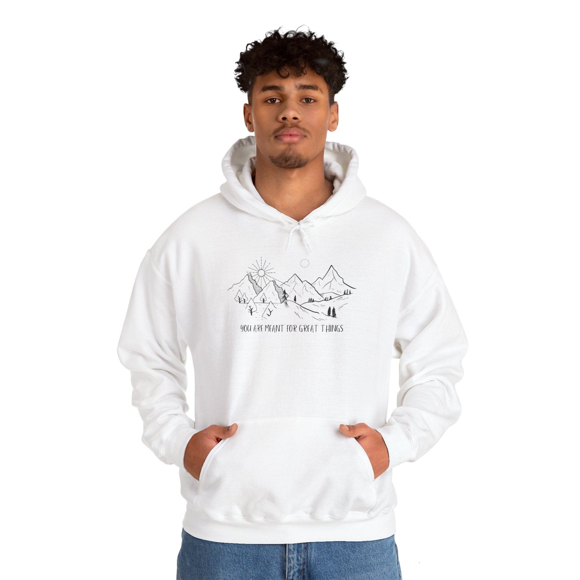 Hoodie White / S Mountain Dreamer Hoodie - You Are Meant for Great Things