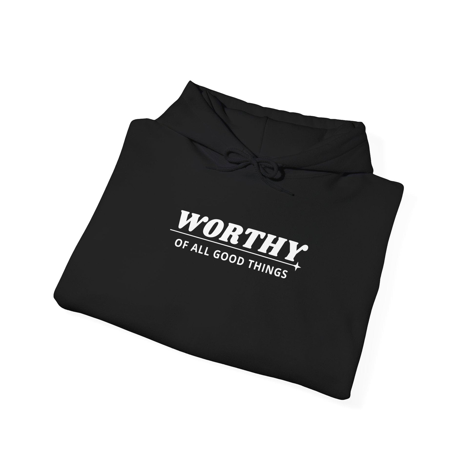 Hoodie Worthy Unisex Heavy Blend™ Hooded Sweatshirt - Positive Affirmation Apparel for Everyday Comfort