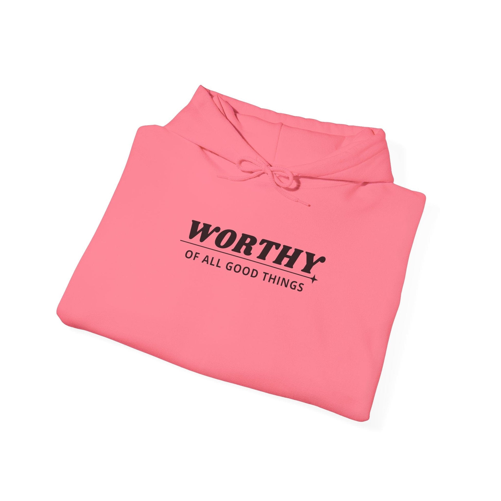 Hoodie Worthy Unisex Heavy Blend™ Hooded Sweatshirt - Positive Affirmation Apparel for Everyday Comfort