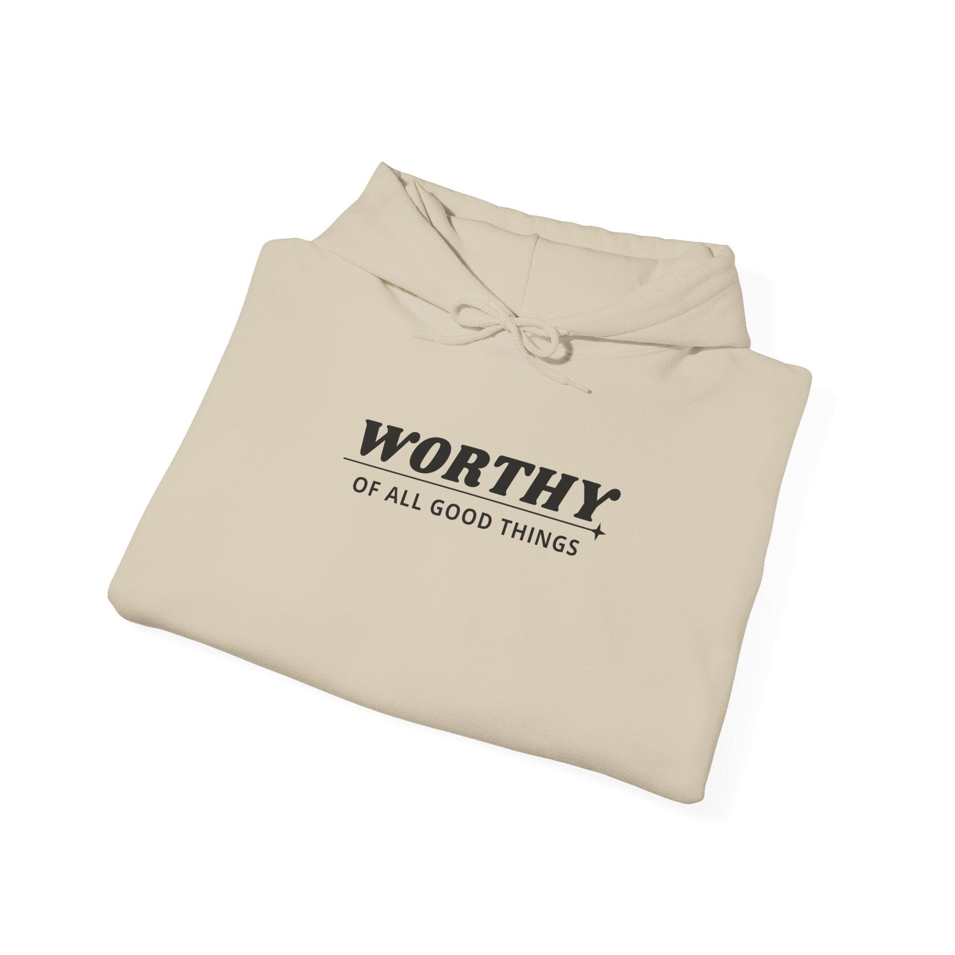 Hoodie Worthy Unisex Heavy Blend™ Hooded Sweatshirt - Positive Affirmation Apparel for Everyday Comfort